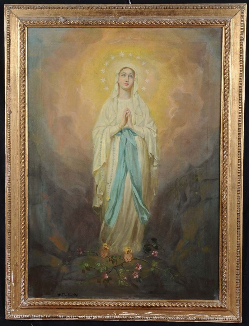 Mattia Traverso (1885-1956) Madonna  - Auction An important Genoese Heritage - I - Cambi Casa d'Aste