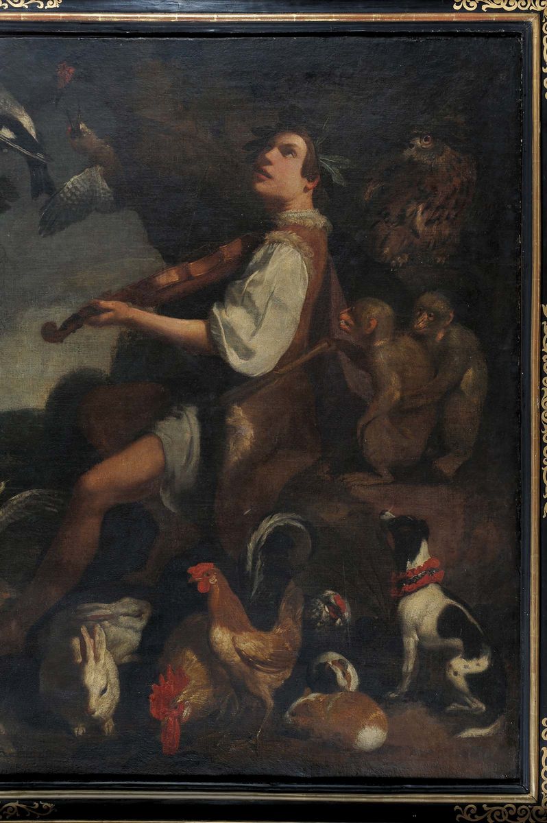 Jan Roos (anversa 1591 - Genova 1638)orfeo Incanta gli Animali