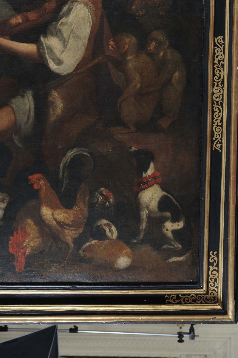 Jan Roos (anversa 1591 - Genova 1638)orfeo Incanta gli Animali