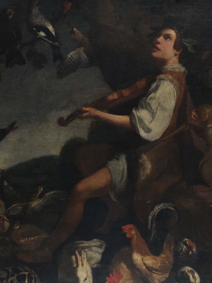 Jan Roos (anversa 1591 - Genova 1638)orfeo Incanta gli Animali