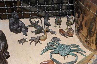 Insieme di Animaletti in Bronzo