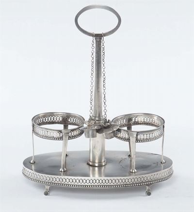 Oliera in Argento, Punzone Torretta, Genova 1815