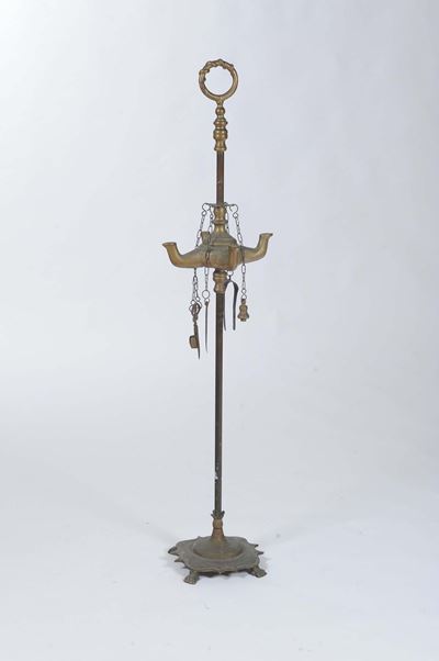 Grande Lucerna Fiorentina in Bronzo Brunito, XVIII Secolo