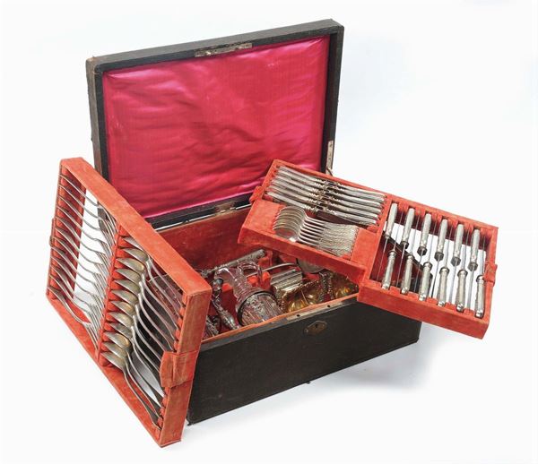 Servizio di posate in argento, Napoli XIX secolo