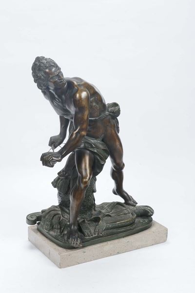 Scultura in Bronzo Raffigurante Davide