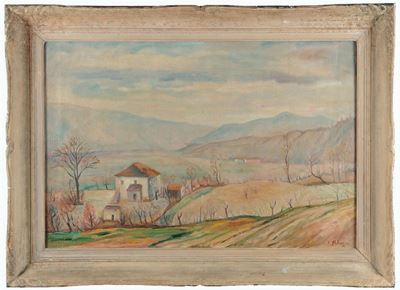 Eso Peluzzi (1894-1985)paesaggio Campestre