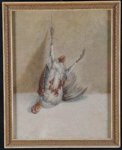 Stefano Benech (1884-1978)cacciagione Appesa