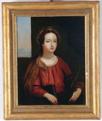 Scuola Tedesca del XVIII Secologentildonna con Corona