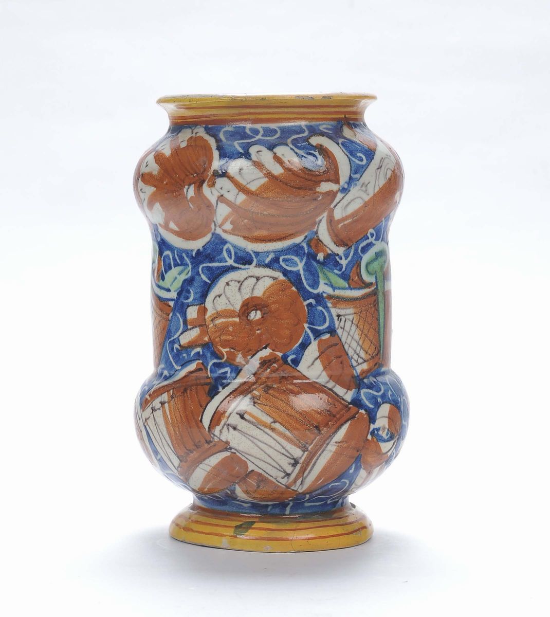 Albarello in Maiolica Casteldurante, XVII Secolo