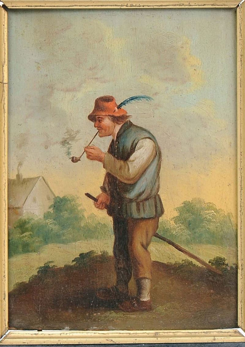 Andries Dircksz Both (1611/12-1641), ambito di Fumatore Venditore di liquori  - Asta Antiquariato e Dipinti Antichi - II - Cambi Casa d'Aste