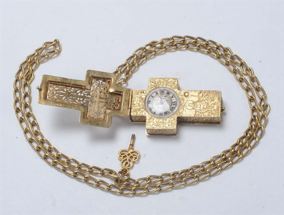 Orologio Pettorale a Croce, Austria 1850-1880