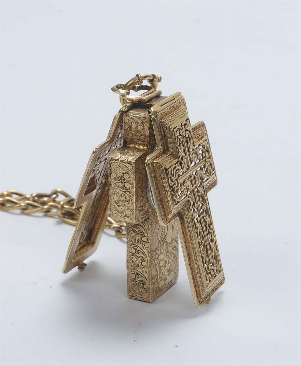 Orologio Pettorale a Croce, Austria 1850-1880