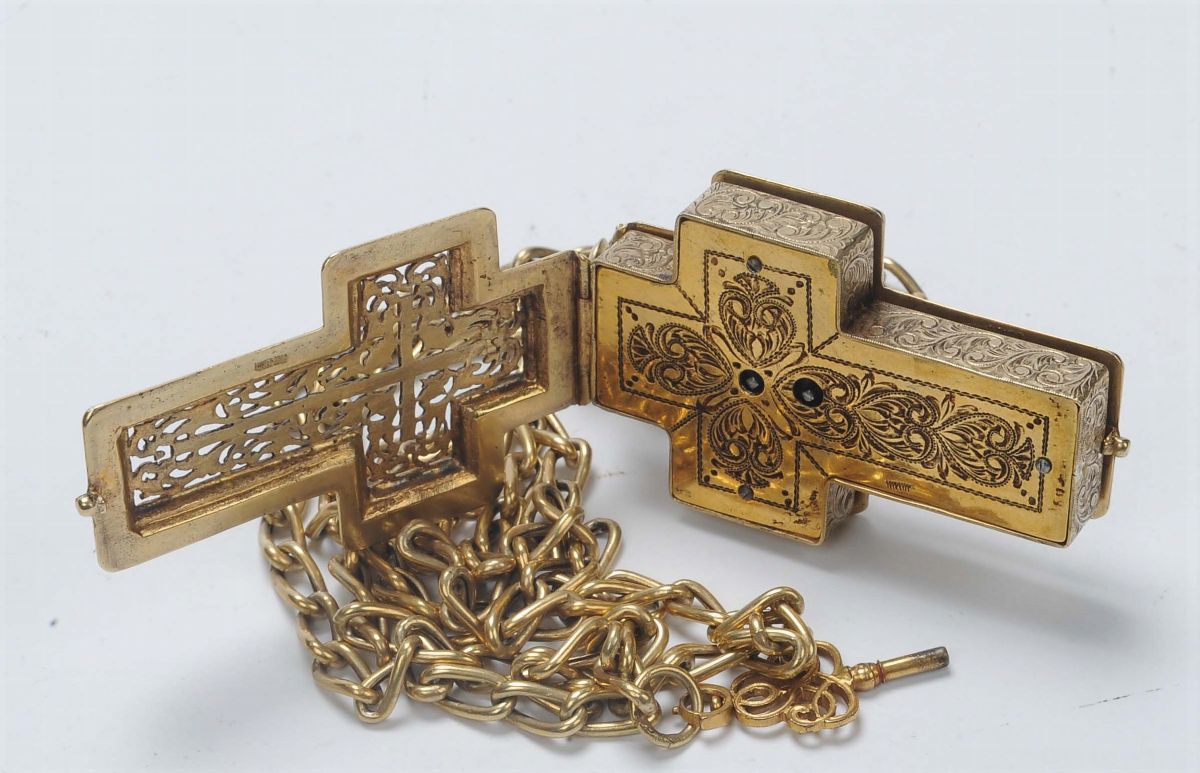 Orologio Pettorale a Croce, Austria 1850-1880