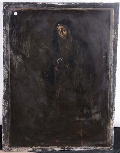 Pannello su Ardesia Raffigurante Madonna