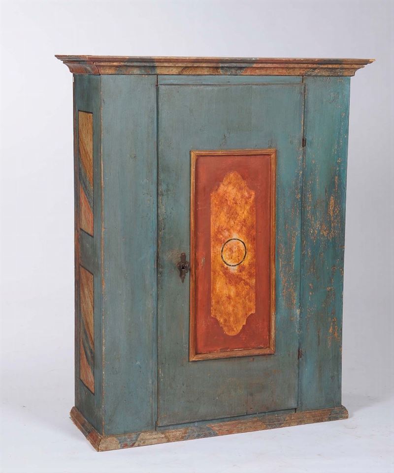 Mobile da sacrestia ad un’anta in legno laccato, XIX secolo  - Auction Antique and Old Masters - II - Cambi Casa d'Aste