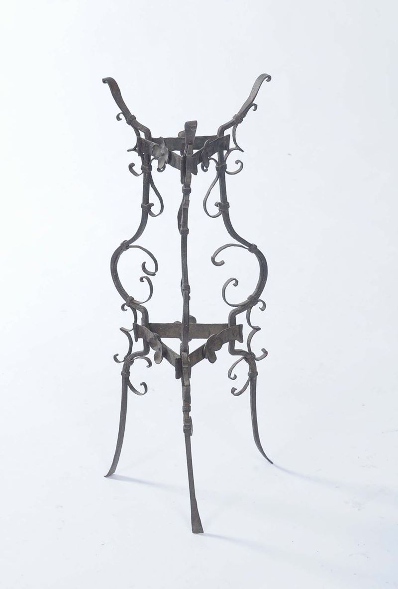 Porta bacile in ferro battuto  - Auction Antique and Old Masters - II - Cambi Casa d'Aste