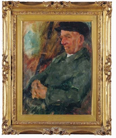 Carmelo Floris (1891-1960)uomo Seduto
