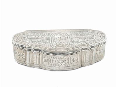 Scatola in Argento, Probabilmente Olanda XVIII Reca Marchio Argentiere “ F. W.”