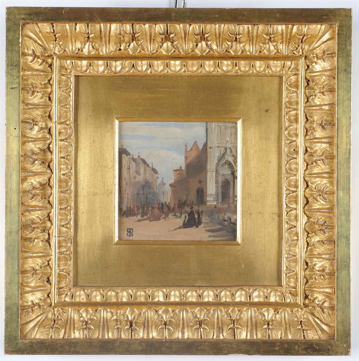 Telemaco Signorini (1835-1901)piazza Santa Croce, 1956/58