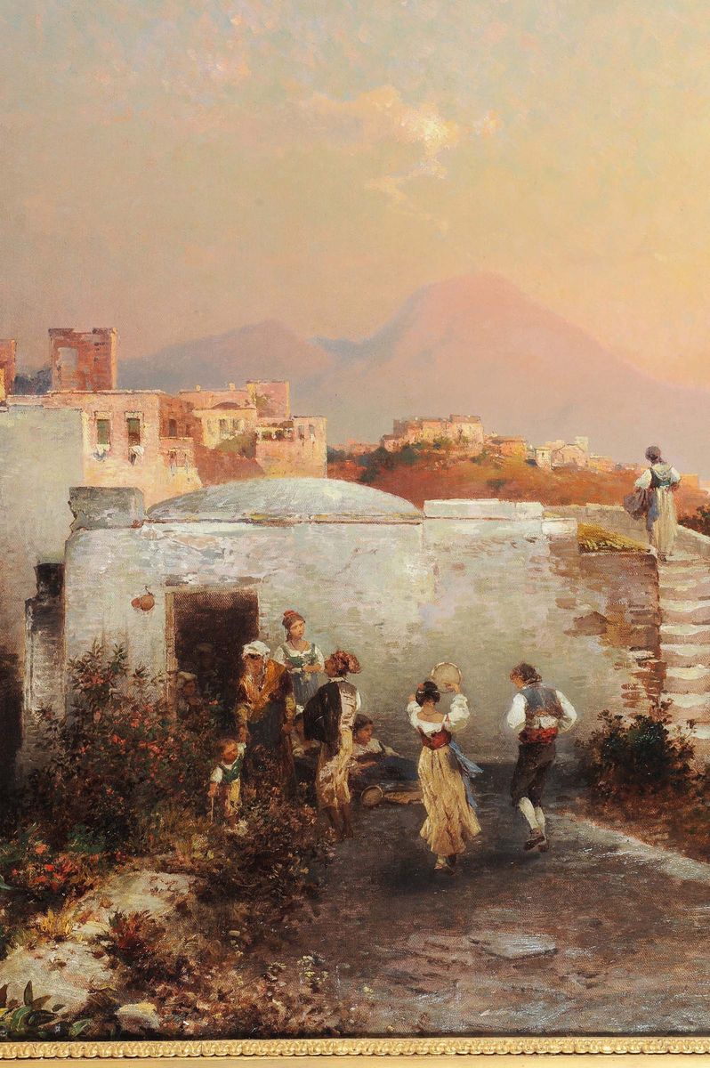 Franz Richard Unterberger (1838-1902)veduta della Costiera Amalfitana