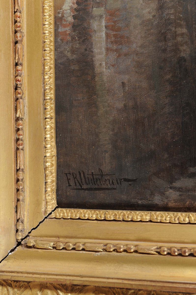 Franz Richard Unterberger (1838-1902)veduta della Costiera Amalfitana