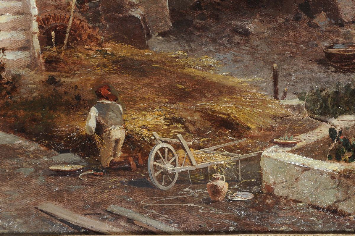 Franz Richard Unterberger (1838-1902)veduta della Costiera Amalfitana