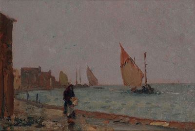 Beppe Ciardi (1875-1932)vento e Pioggia, 1925