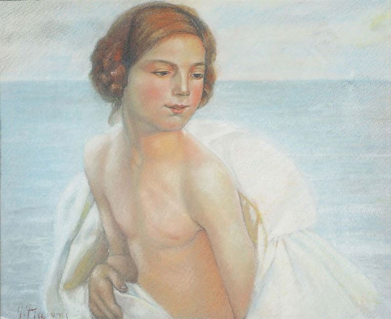 Gino Piccioni (1873-1941) Ragazza  - Auction 19th and 20th Century Paintings - Cambi Casa d'Aste