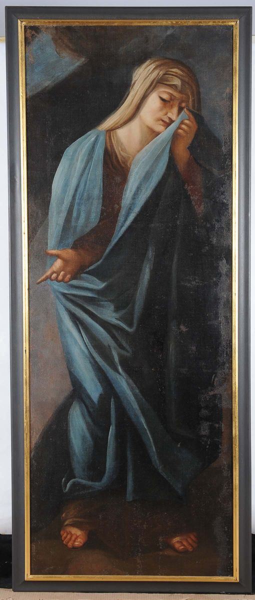 Anonimo del XVIII-XIX secolo Maddalena piangente  - Asta Antiquariato e Dipinti Antichi - II - Cambi Casa d'Aste