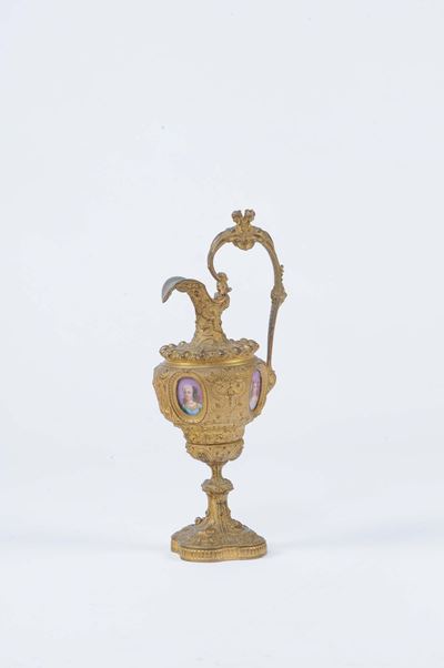Brocca in Bronzo Dorato, XIX Secolo