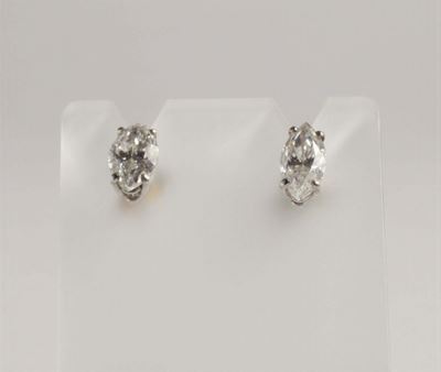 Orecchini con Diamanti Taglio Navette