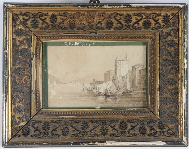 Domenico Cambiaso (1811-1894) Paesaggio  - Asta Asta a Tempo 05-2014 - Cambi Casa d'Aste