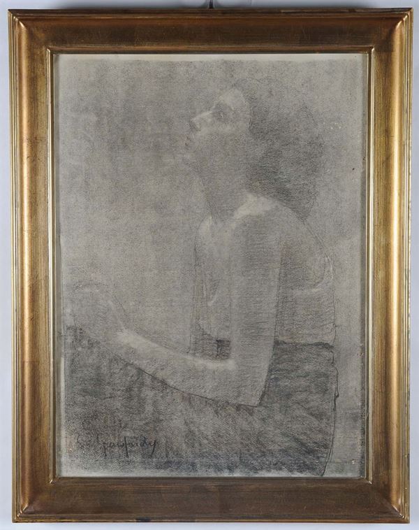 Paolo de Gaufridy (1881-1951) Ritratto di fanciulla