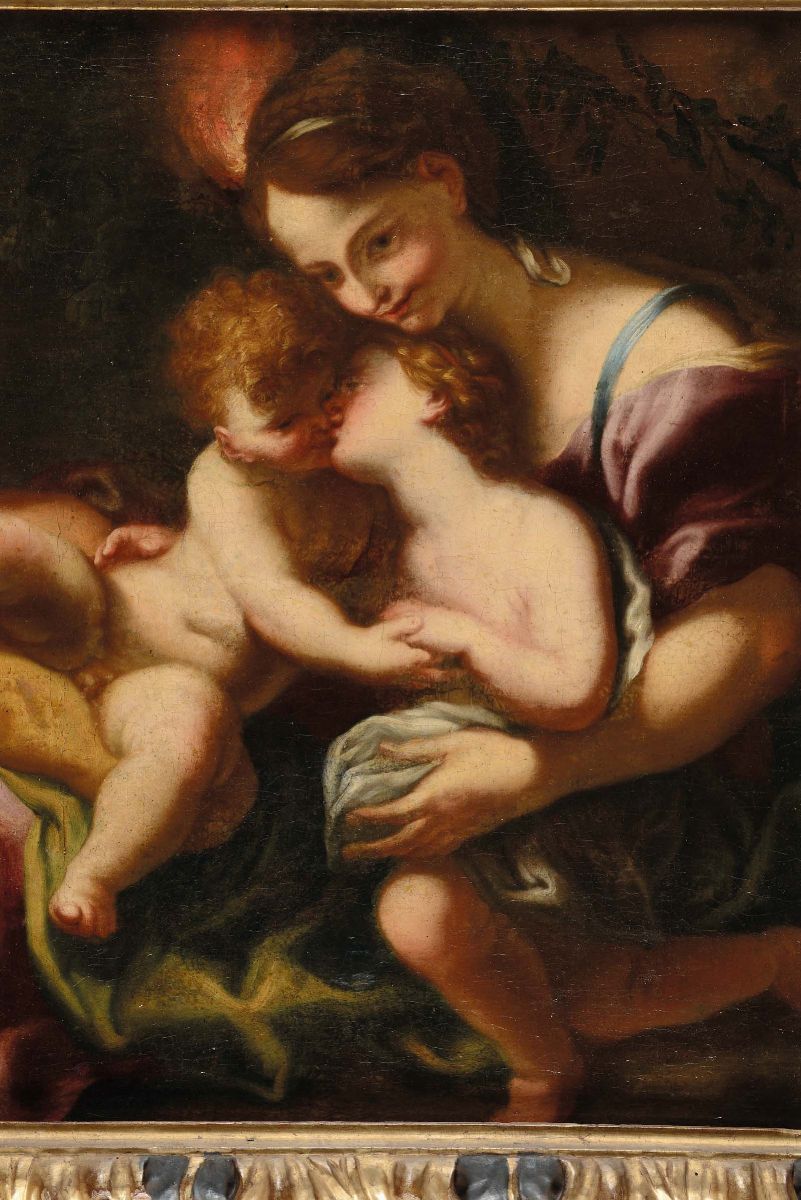 Domenico Piola (genova 1627-1703)la Carità e la Fede