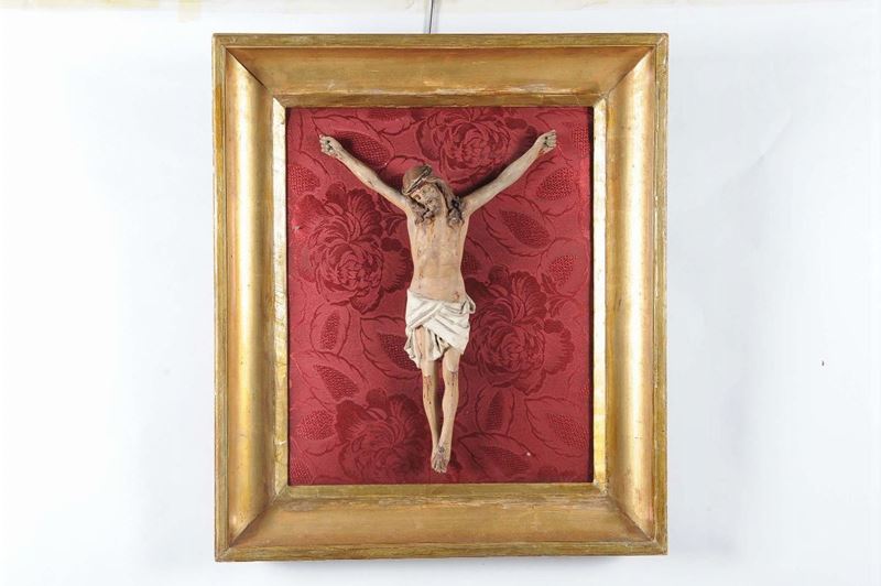 Cristo in papier-mache laccato in policromia  - Asta Antiquariato e Dipinti Antichi - II - Cambi Casa d'Aste