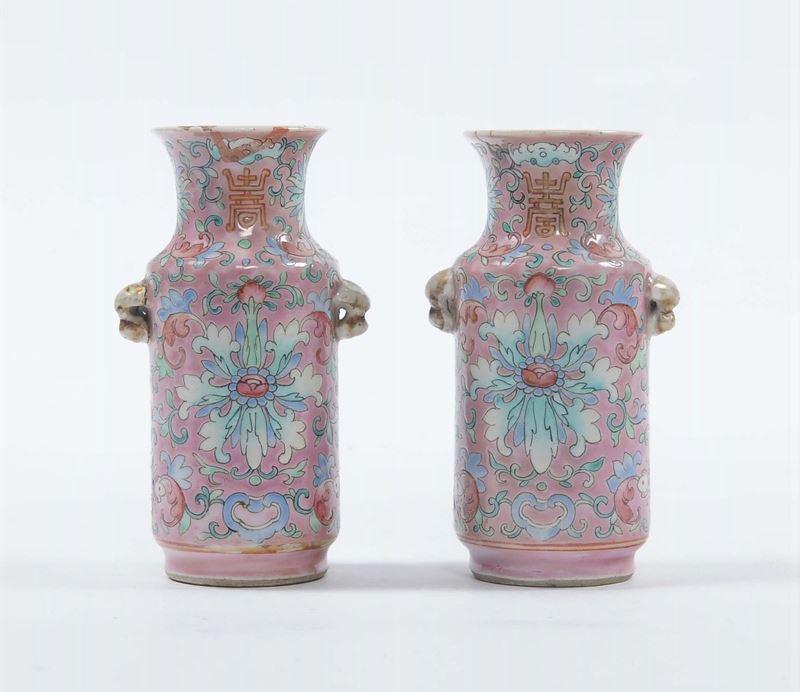 Coppia di vasetti in porcellana, Cina  - Auction Antique and Old Masters - II - Cambi Casa d'Aste