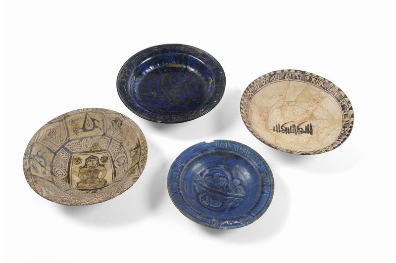 Quattro piattini in porcellana, Persia  - Auction Antique and Old Masters - II - Cambi Casa d'Aste