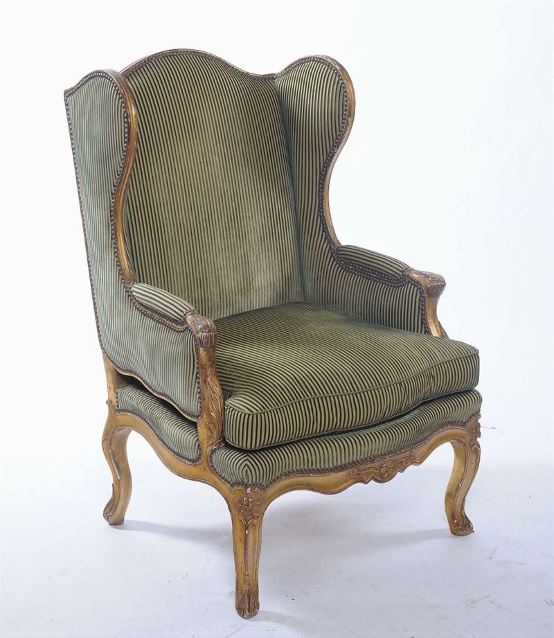 Bergere in legno dorato  - Auction Antique and Old Masters - II - Cambi Casa d'Aste