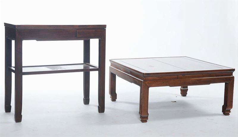 Due tavolini da salotto, Cina  - Auction Antique and Old Masters - II - Cambi Casa d'Aste