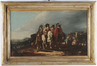 Jaques Courtois Detto il Borgognone (saint Hyppolite 1621 - Roma 1676), Cerchia Dicavalieri Prima...