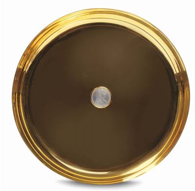 Centrotavola Bulgari in Argento e Argento Vermeil con Moneta Terziaria al Centro, 1780