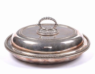 Legumiera Ovoidale in Silver Plated