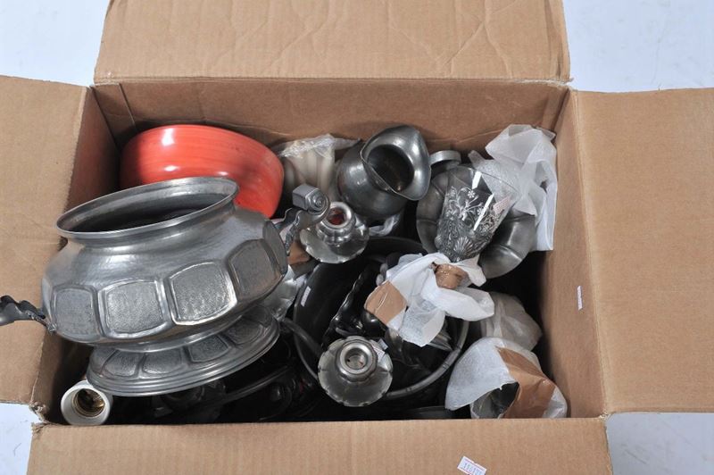 Lotto di oggetti in peltro  - Auction Antique and Old Masters - II - Cambi Casa d'Aste