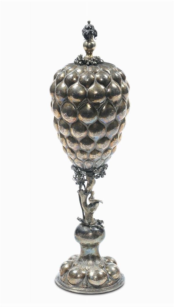 Coppa nuziale con tracce di doratura, Germania XVII secolo