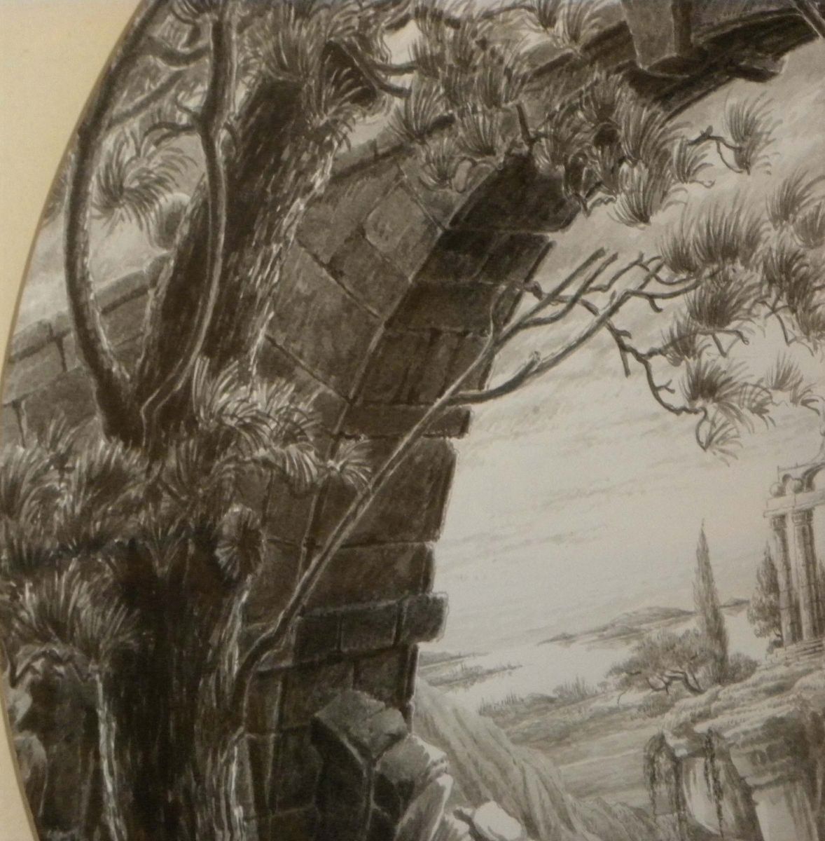 Francois Houtin (1950)paesaggio Fantastico con Rovine
