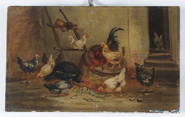 Claude Guilleminet (1821-1866) Animali da cortile