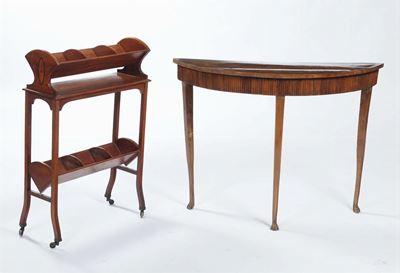 Piccola Libreria in Satinwood, Inghilterra XIX Secolo