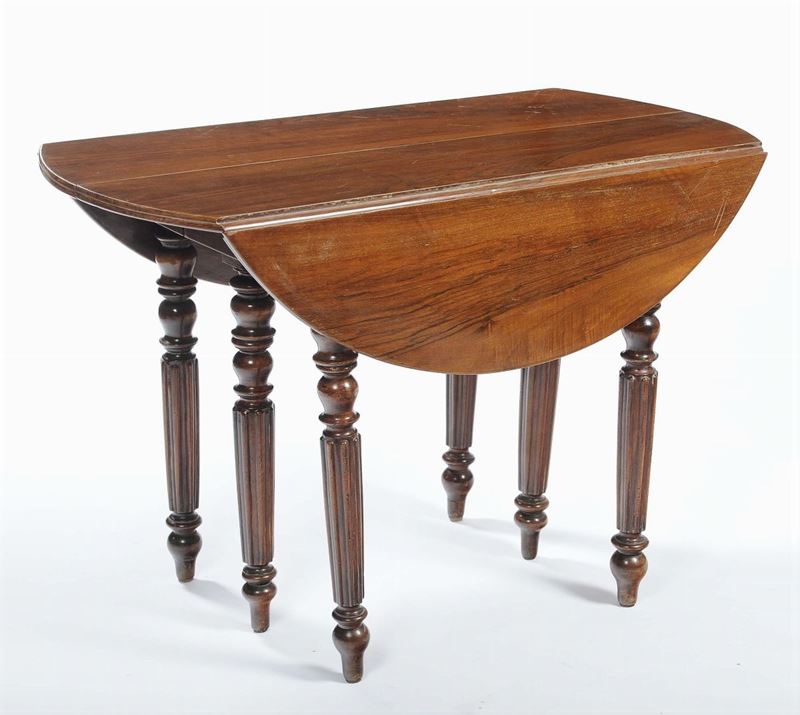 Tavolo da pranzo in mogano allungabile, Inghilterra XIX secolo  - Auction Time Auction 7-2014 - Cambi Casa d'Aste