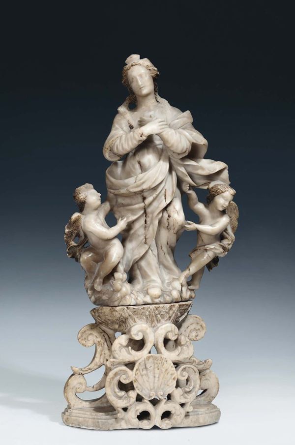 Madonna in alabastro, XVIII secolo