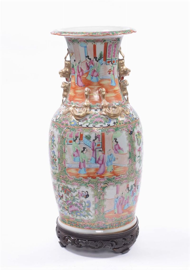 Vaso in porcellana Canton  - Auction Antique and Old Masters - II - Cambi Casa d'Aste